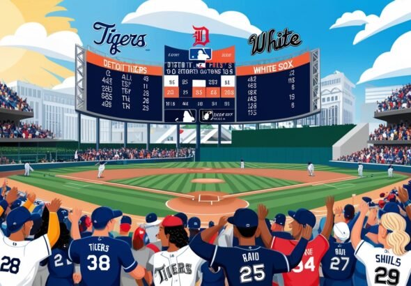 detroit tigers vs white sox match player stats