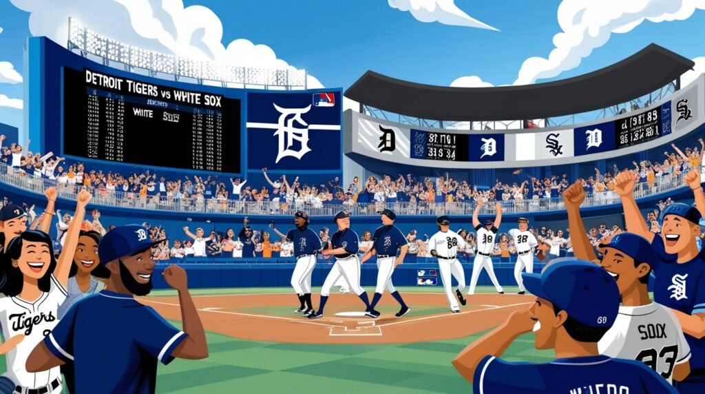 detroit tigers vs white sox match player stats